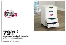 Michaels Commode modulaire mobile d'Ordonnez simplement offer