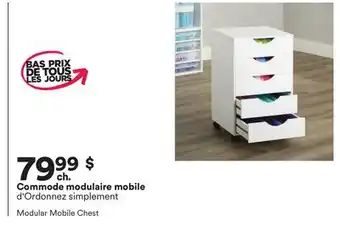 Michaels Commode modulaire mobile d'Ordonnez simplement offer