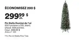 Michaels Pin Stella illuminé de 7 pi offer