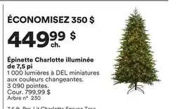 Michaels Épinette Charlotte illuminée de 7,5 pi offer