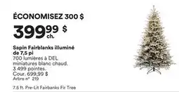 Michaels Sapin Fairblanks illuminé de 7,5 pi offer