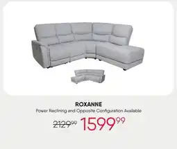 Meubles RD Roxanne - Sectional with Power Recliner - Grey offer