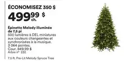 Michaels Épinette Melody illuminée de 7,5 pi offer