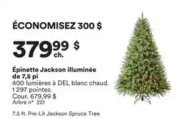 Michaels Épinette Jackson illuminée de 7,5 pi offer