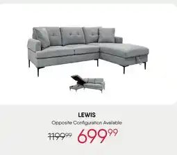 Meubles RD Lewis - Sectional with Chaise offer