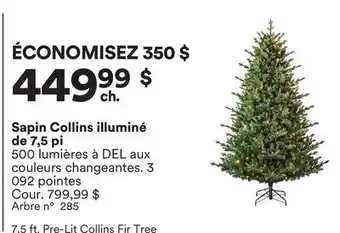Michaels Sapin Collins illuminé de 7,5 pi offer