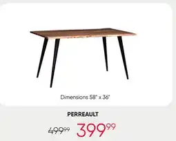 Meubles RD Perreault - Rectangular Solid Wood Dining Table 58 offer