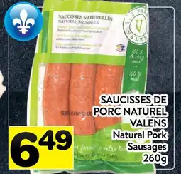 Supermarché PA SAUCISSES DE PORC NATUREL | Natural Pork Sausages offer