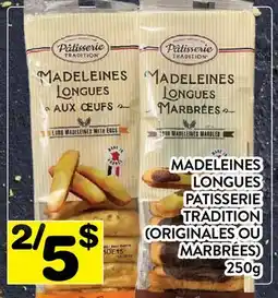 Supermarché PA MADELEINES LONGUES PATISSERIE TRADITION (ORIGINALES OU MARBRÉES) offer