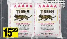 Supermarché PA RIZ PARFUMÉ AU JASMIN | MILAGROSA TIGER BRAND Rice offer
