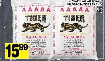 Supermarché PA RIZ PARFUMÉ AU JASMIN | MILAGROSA TIGER BRAND Rice offer