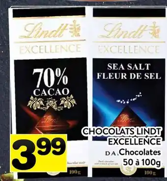 Supermarché PA CHOCOLATS LINDT EXCELLENCE | Chocolates offer