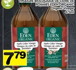 Supermarché PA VINAIGRE BIOLOGIQUE DE CIDRE DE POMMES EDEN ORGANIC | Organic Vinegar offer