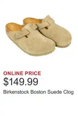Costco Birkenstock Boston Suede Clog offer