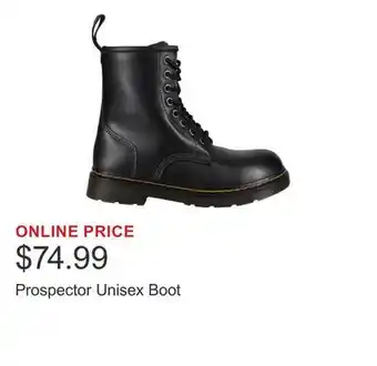 Costco Prospector Unisex Boot offer