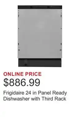 Costco Frigidaire 24 in Panel Ready Dishwasher with Third Rack offer