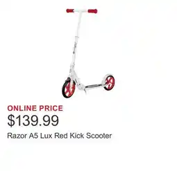Costco Razor A5 Lux Red Kick Scooter offer