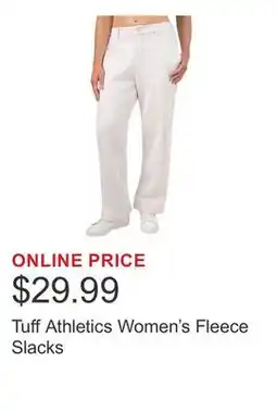 Costco Tuff Athletics Women's Fleece Slacks offer