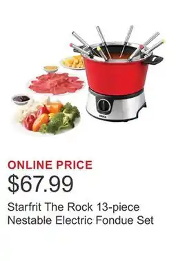 Costco Starfrit The Rock 13-piece Nestable Electric Fondue Set offer