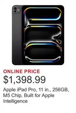 Costco Apple iPad Pro, 11 in., 256GB, M5 Chip, Built for Apple Intelligence offer