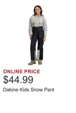 Costco Dakine Kids Snow Pant offer