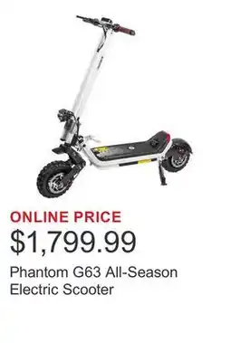 Costco Phantom G63 All-Season Electric Scooter offer