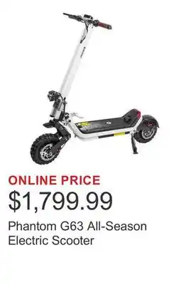 Costco Phantom G63 All-Season Electric Scooter offer