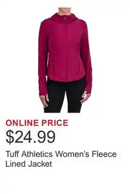 Costco Tuff Athletics Women's Fleece Lined Jacket offer
