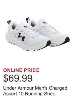 Costco Under Armour Men's Charged Assert 10 Running Shoe offer