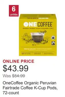 Costco OneCoffee Organic Peruvian Fairtrade Coffee K-Cup Pods, 72-count offer