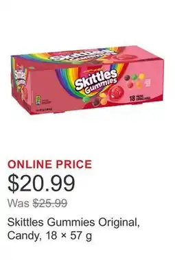 Costco Skittles Gummies Original, Candy, 18 × 57 g offer