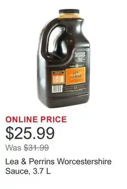 Costco Lea & Perrins Worcestershire Sauce, 3.7 L offer