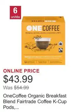 Costco OneCoffee Organic Breakfast Blend Fairtrade Coffee K-Cup Pods, 72-count offer