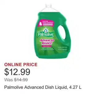 Costco Palmolive Advanced Dish Liquid, 4.27 L offer