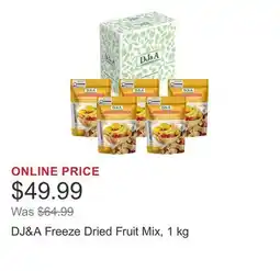 Costco DJ&A Freeze Dried Fruit Mix, 1 kg offer