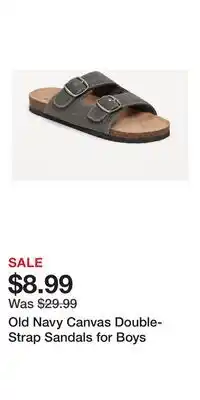 Old Navy Old Navy Canvas Double-Strap Sandals for Boys offer