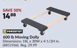 Princess Auto 600 lb Moving Dolly offer