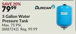 Princess Auto 5 Gallon Water Pressure Tank offer