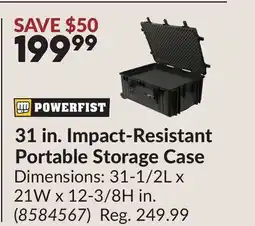 Princess Auto 31 in. Impact-Resistant Portable Storage Case offer