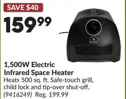 Princess Auto 1,500W Electric Infrared Space Heater offer