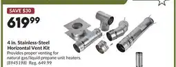 Princess Auto 4 in. Stainless-Steel Horizontal Vent Kit offer