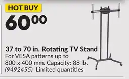 Princess Auto 37 to 70 in. Rotating TV Stand offer