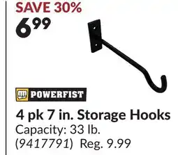 Princess Auto 4 pk 7 in. Storage Hooks offer