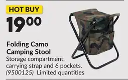 Princess Auto Folding Camo Camping Stool offer