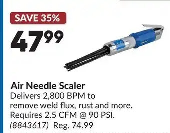 Princess Auto Air Needle Scaler offer