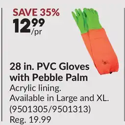 Princess Auto 28 in. PVC Gloves with Pebble Palm offer