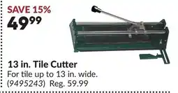 Princess Auto 13 in. Tile Cutter offer
