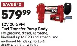Princess Auto 12V 20 GPM Fuel Transfer Pump Body offer