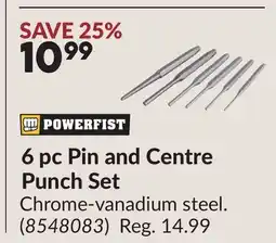 Princess Auto 6 pc Pin and Centre Punch Set offer