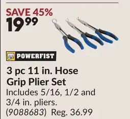 Princess Auto 3 pc 11 in. Hose Grip Plier Set offer